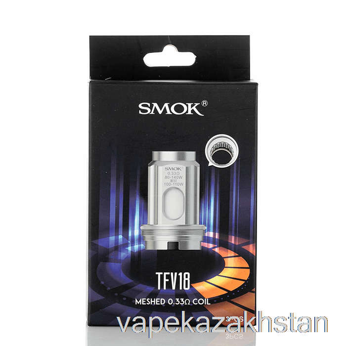 Vape Kazakhstan SMOK TFV18 Replacement Coils 0.33ohm Single Mesh Coils